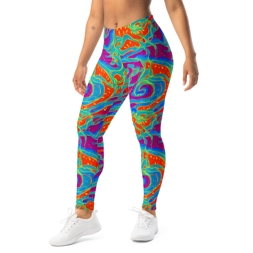 Magma Current on Leggings — Left Front