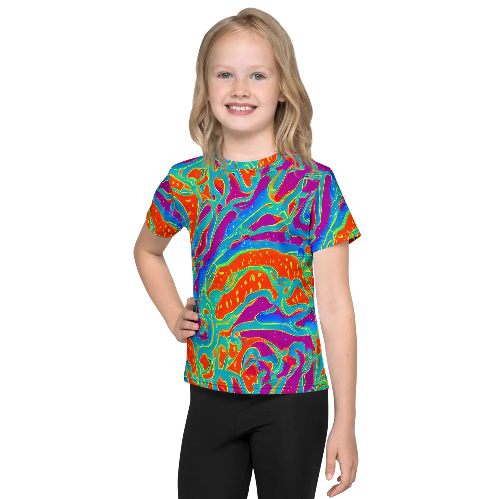 Magma Current on Kids Crew Neck T-Shirt — Front