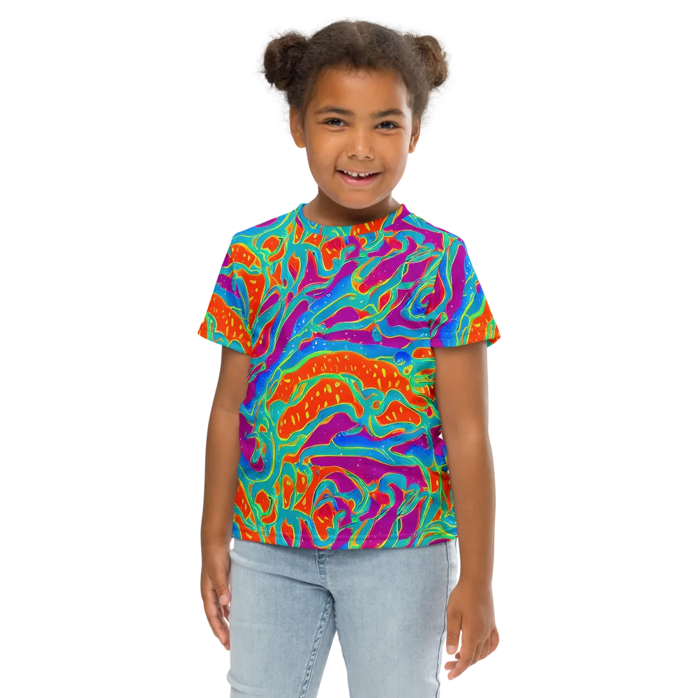 Magma Current on Kids Crew Neck T-Shirt — Front