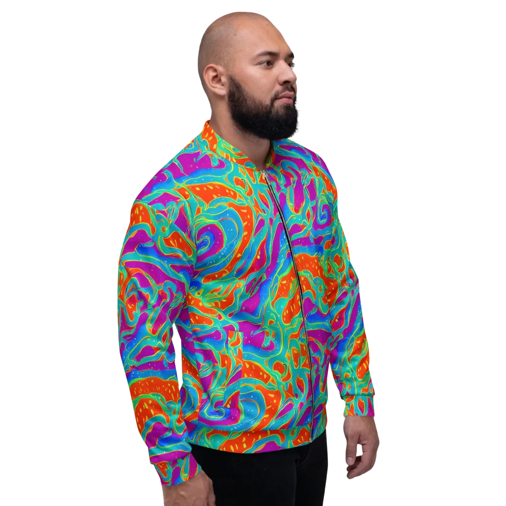 Magma Current on Bomber Jacket — Right