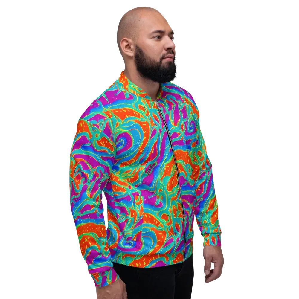 Magma Current on Bomber Jacket — Right