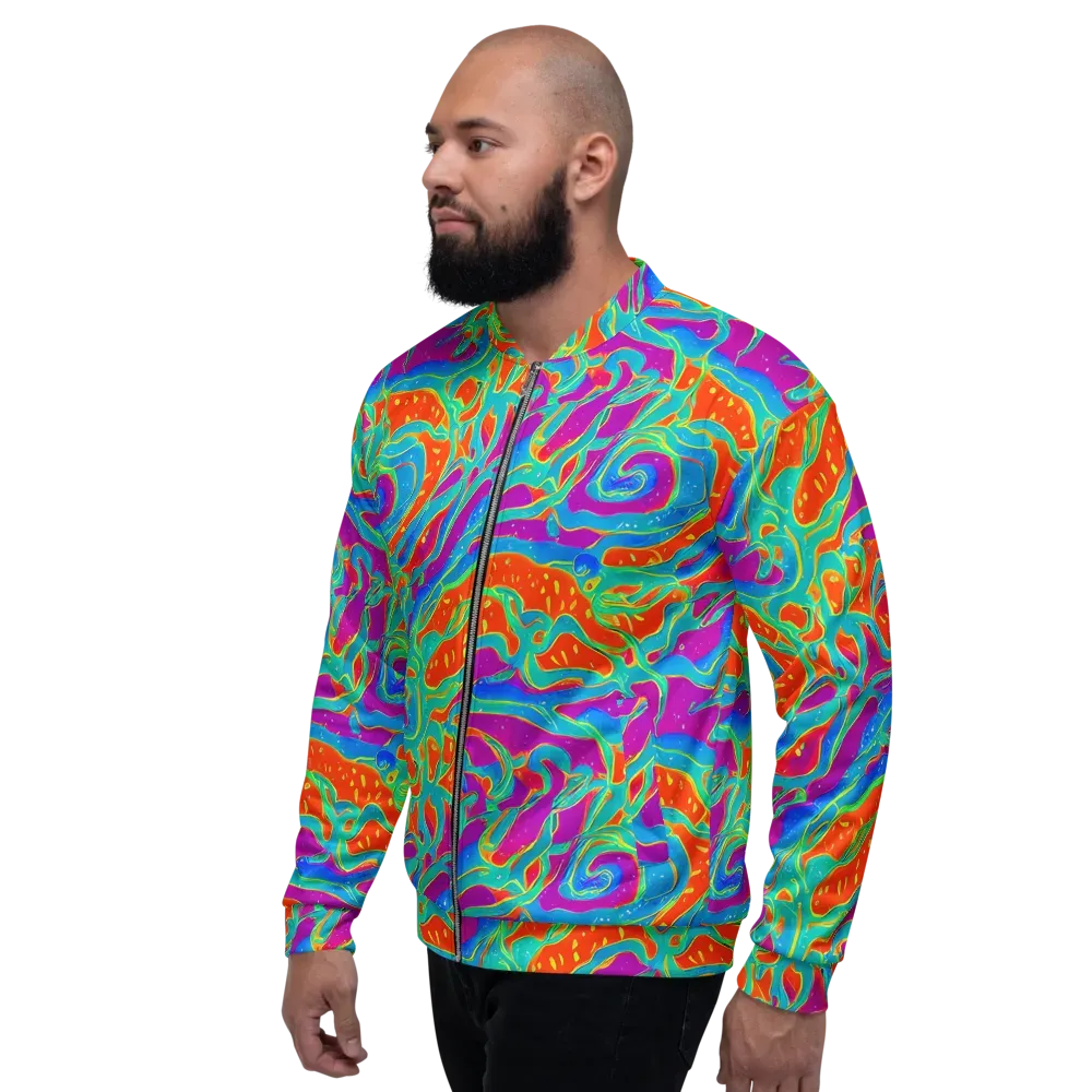 Magma Current on Bomber Jacket — Left