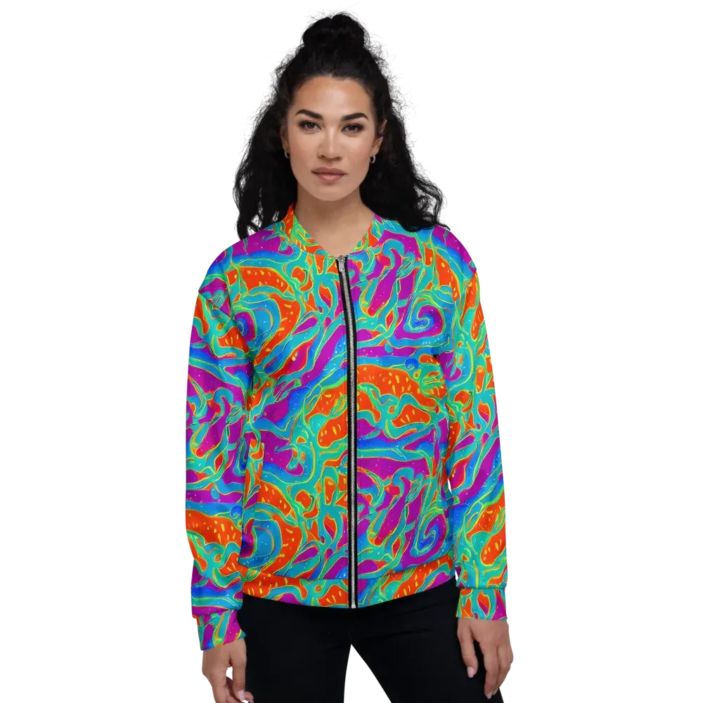 Magma Current on Bomber Jacket — Front