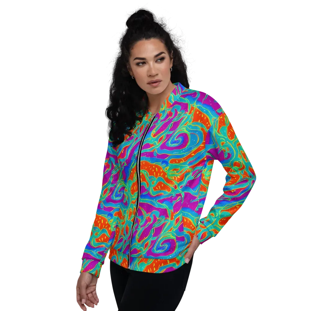 Magma Current on Bomber Jacket — Left