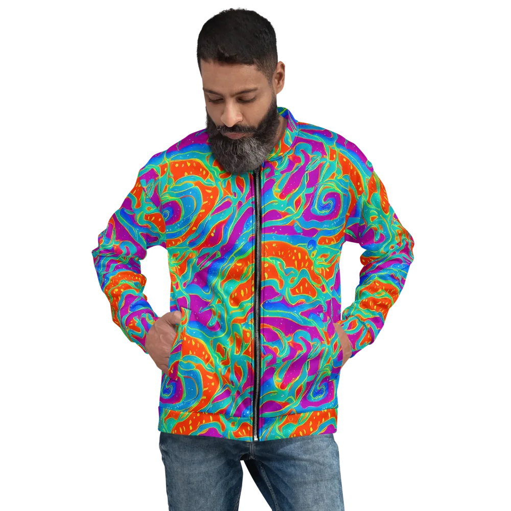 Magma Current on Bomber Jacket — Front