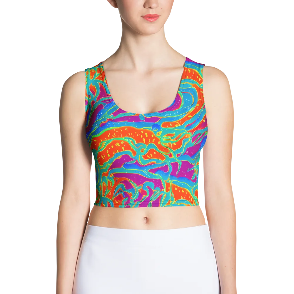 Magma Current on Crop Top — Front