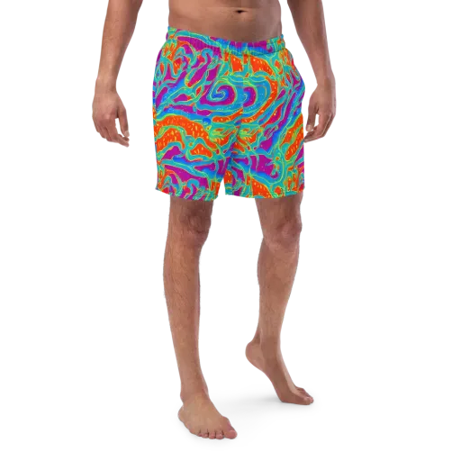 Magma Current on a Swim Trunks