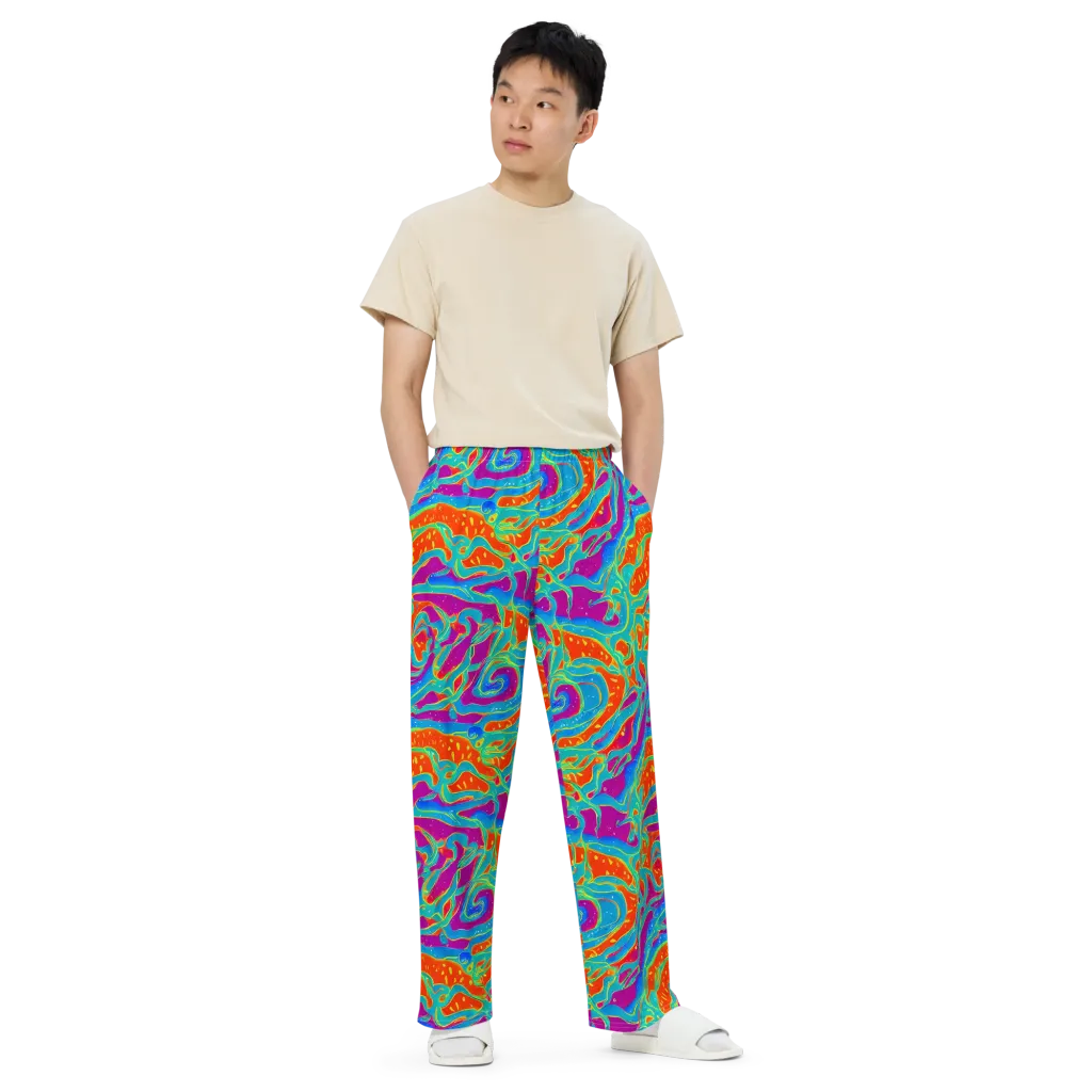 Magma Current on Wide-Leg Pants — Front
