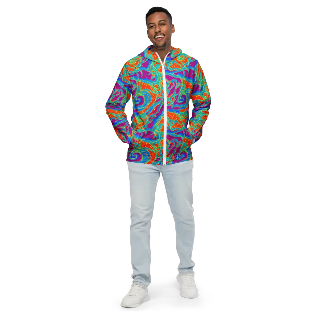 Magma Current on Men's Windbreaker — Front
