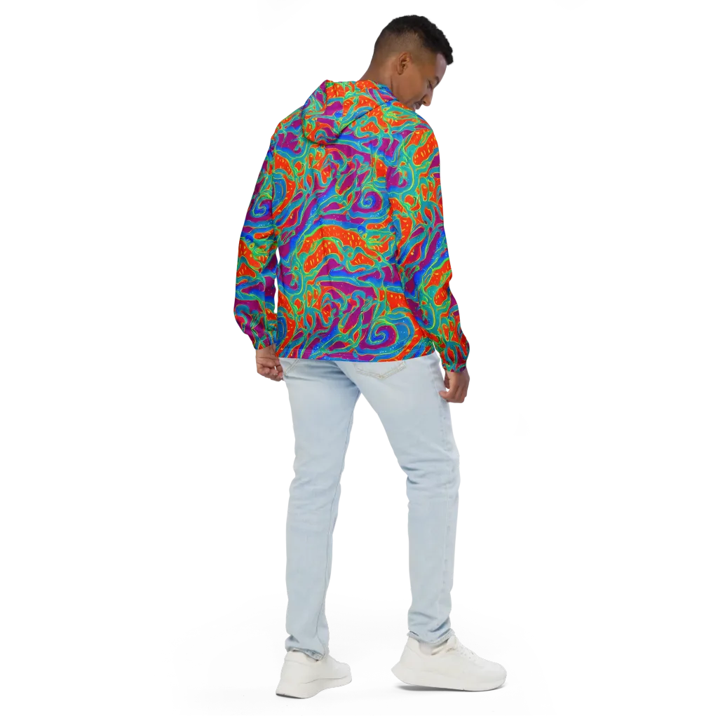 Magma Current on Men's Windbreaker — Back
