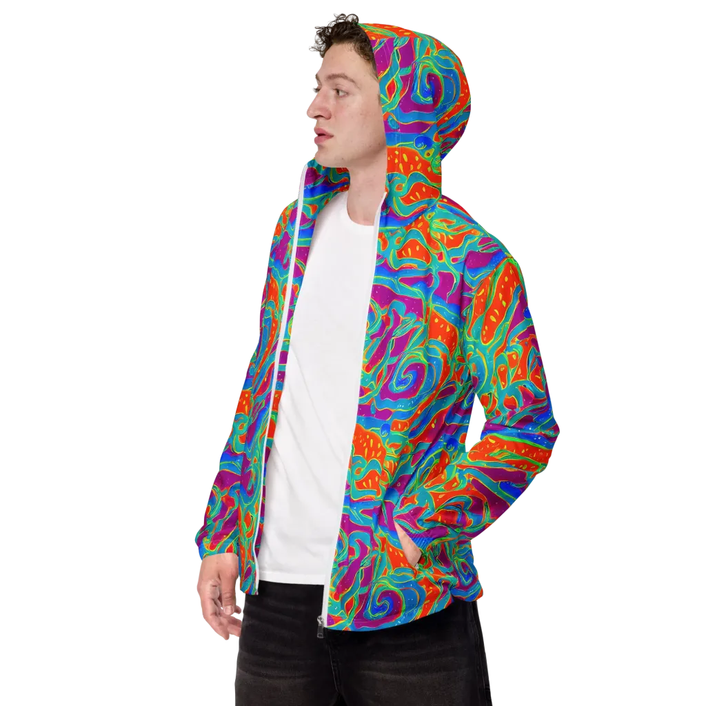 Magma Current on Men's Windbreaker — Left Front