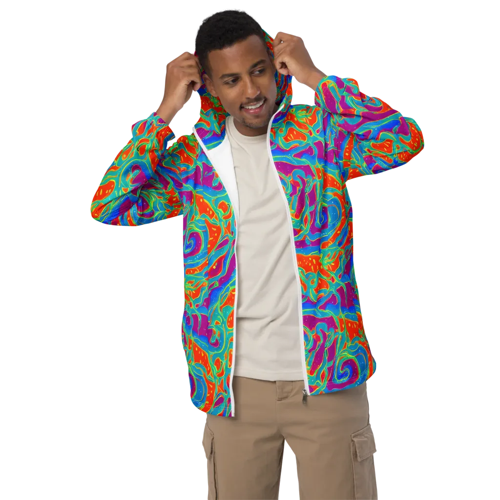 Magma Current on Men's Windbreaker — Front