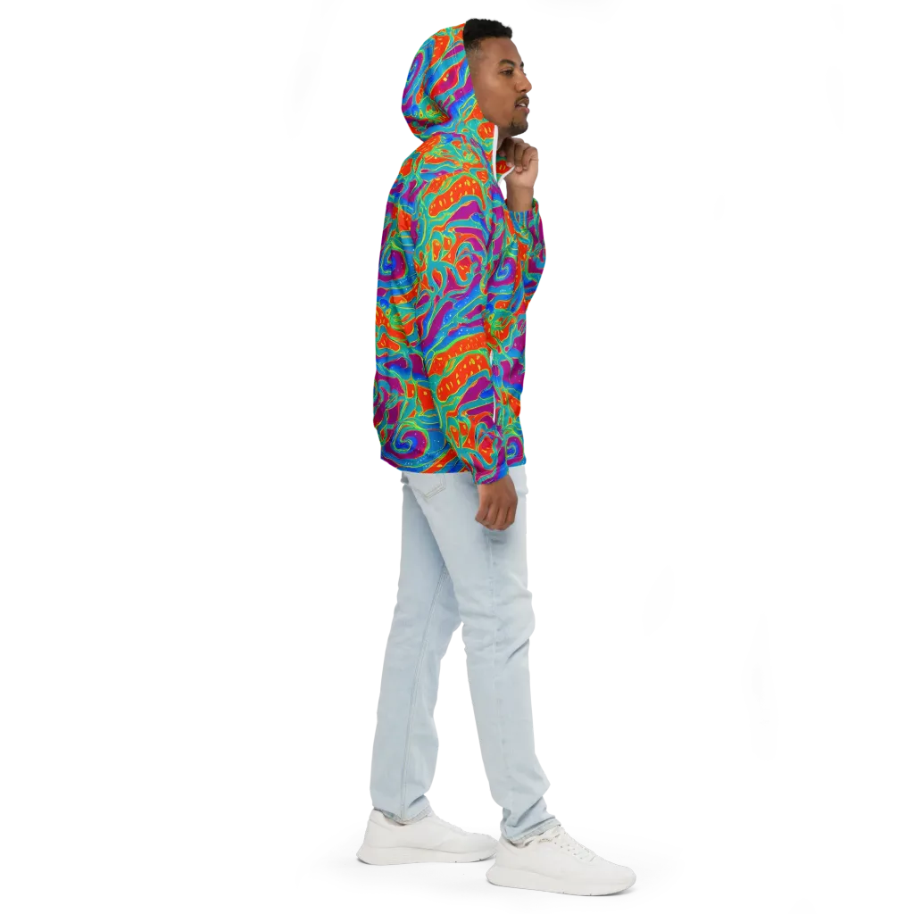 Magma Current on Men's Windbreaker — Right