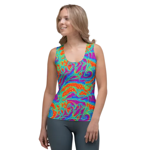 Magma Current on a Women's Tank Top