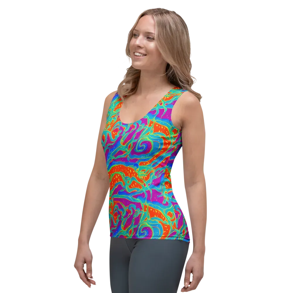 Magma Current on Women's Tank Top — Left Front