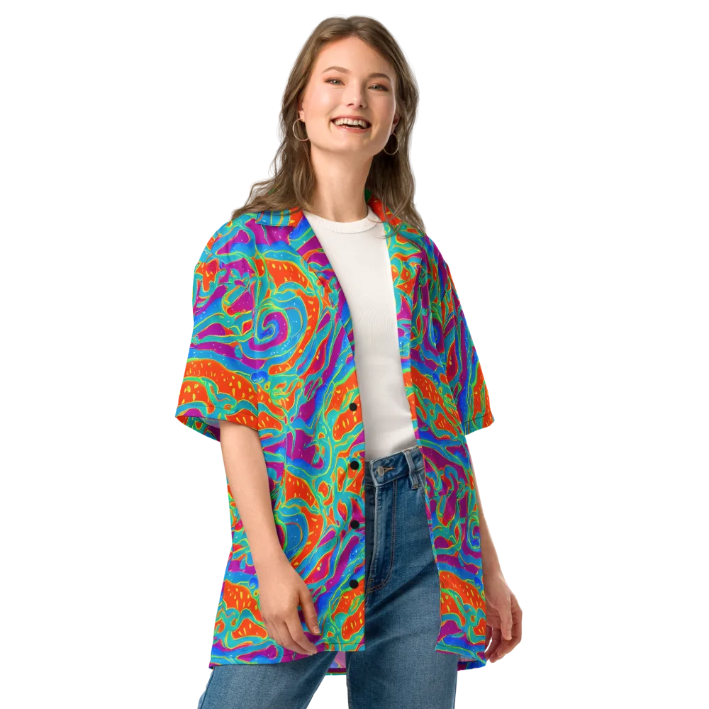 Magma Current on Button Shirt — Front