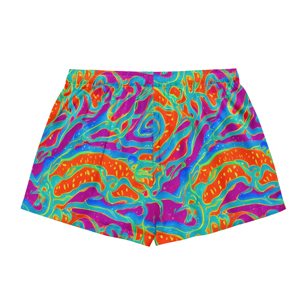 Magma Current on Women's Pajama Shorts — Back