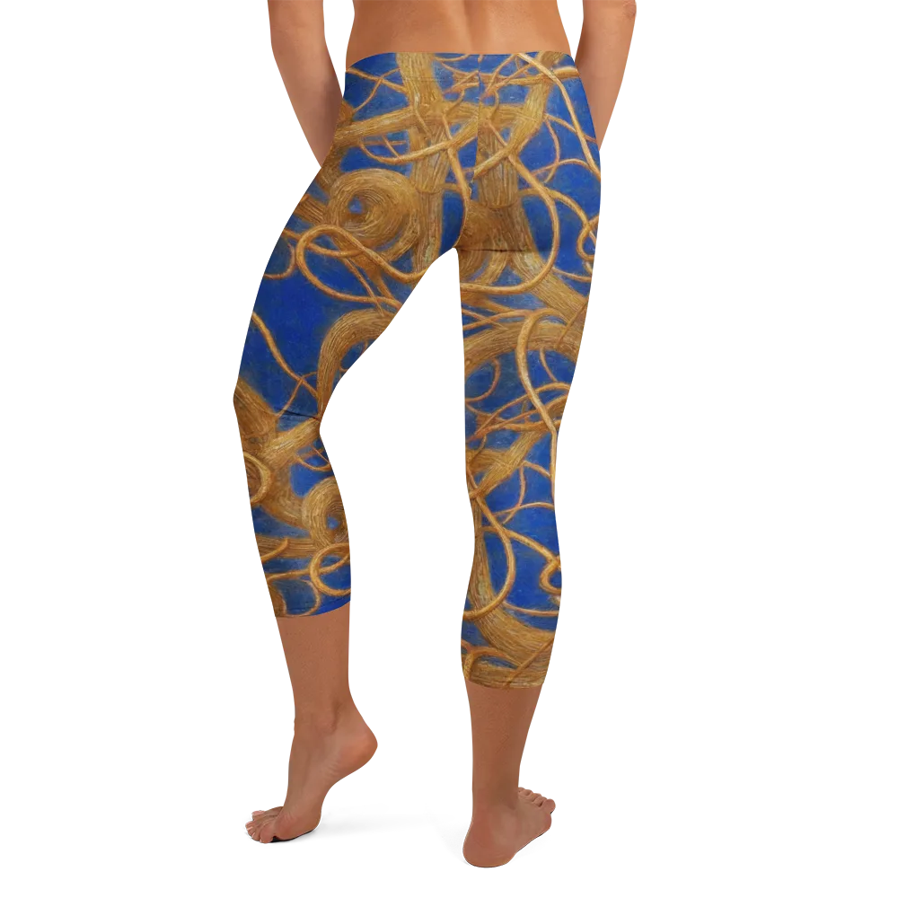 Gilded Tangle on Capri Leggings — Back