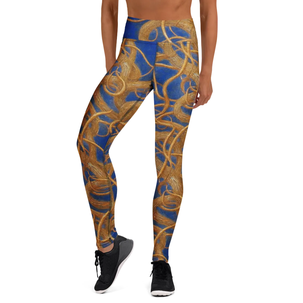 Gilded Tangle on Yoga Leggings — Front