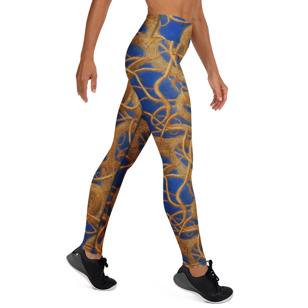 Gilded Tangle on Yoga Leggings — Right