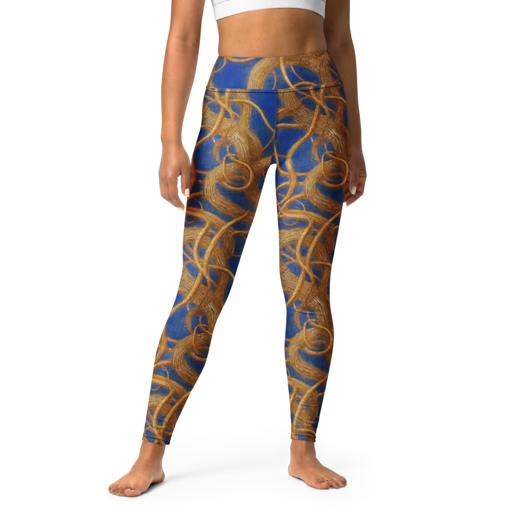 Gilded Tangle on Yoga Leggings — Front