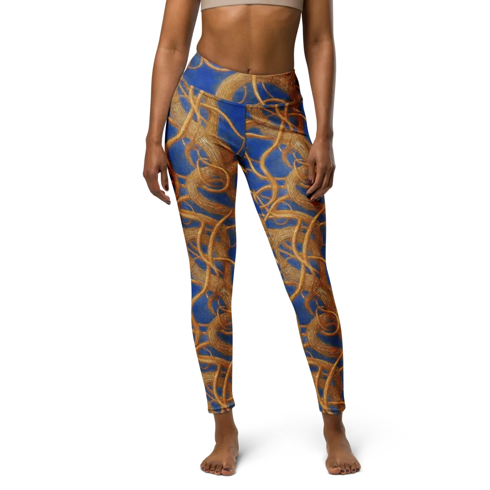 Gilded Tangle on Yoga Leggings — Front