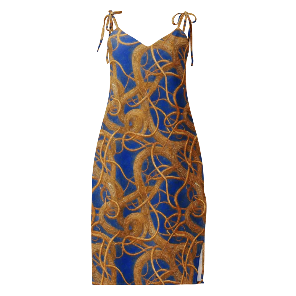 Gilded Tangle on Slip Dress — Front