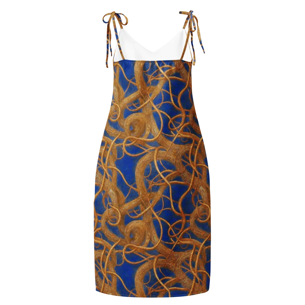 Gilded Tangle on Slip Dress — Back