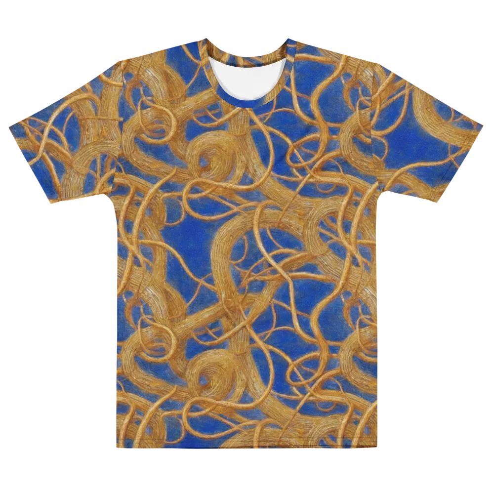 Gilded Tangle on Men's Cotton Crew Neck T-Shirt — Front