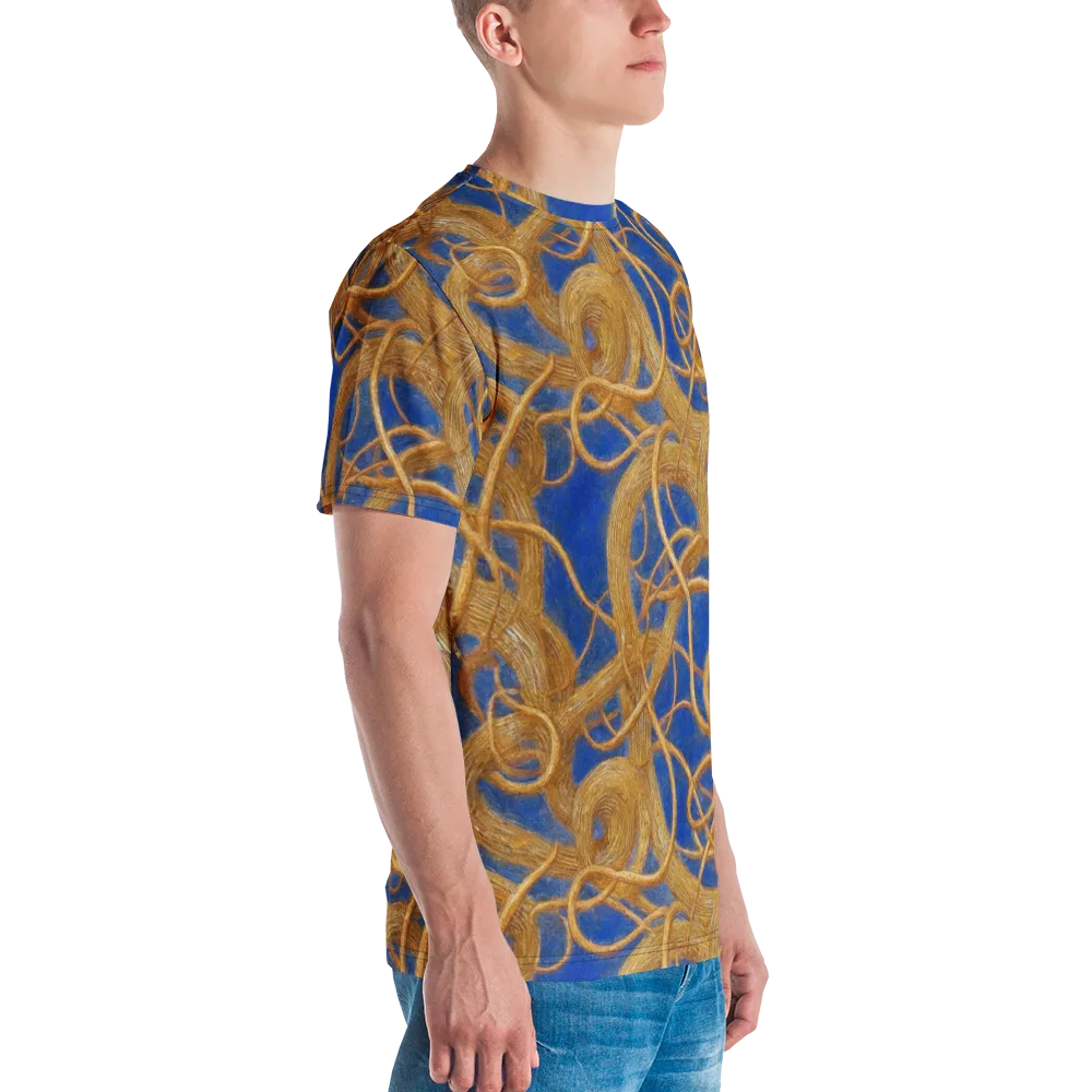 Gilded Tangle on Men's Crew Neck T-Shirt — Right
