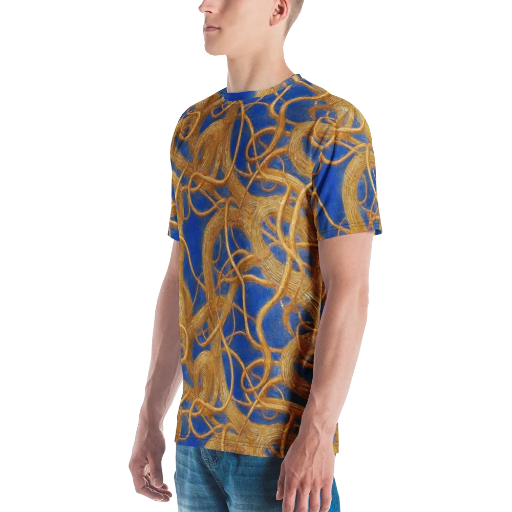 Gilded Tangle on Men's Crew Neck T-Shirt — Left