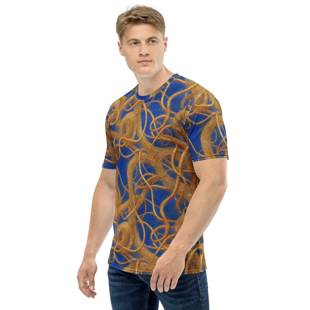 Gilded Tangle on Men's Crew Neck T-Shirt — Left