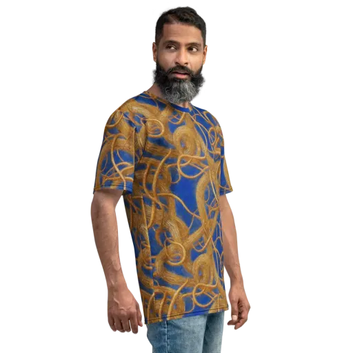 Gilded Tangle on a Men's Crew Neck T-Shirt