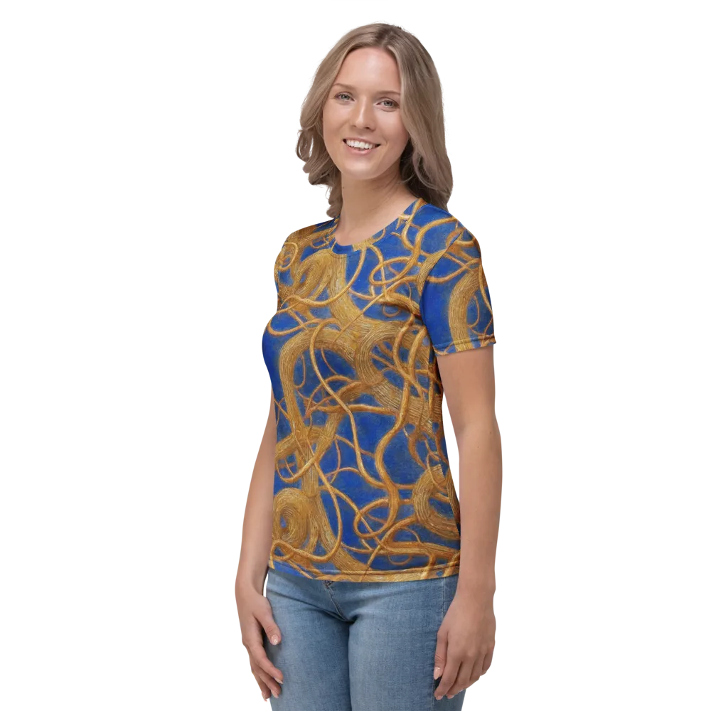 Gilded Tangle on Women's Crew Neck T-Shirt — Left