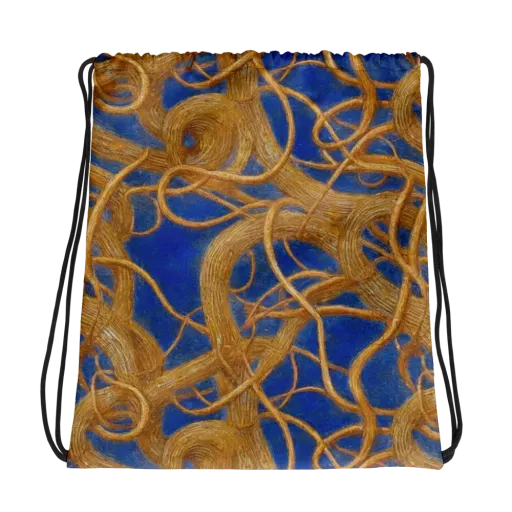 Gilded Tangle on a Drawstring Bag