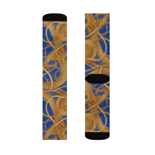 Gilded Tangle on a Socks