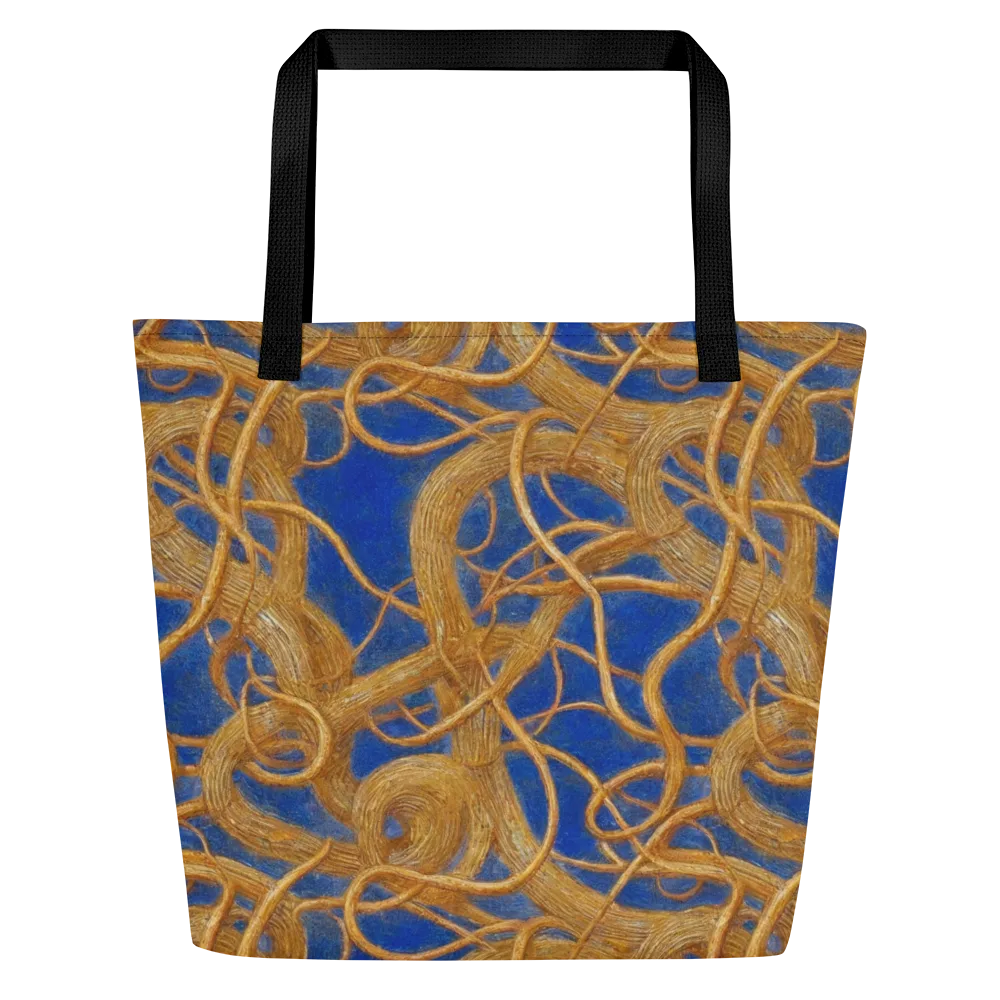 Gilded Tangle on Large Tote Bag W/ Pocket — Front