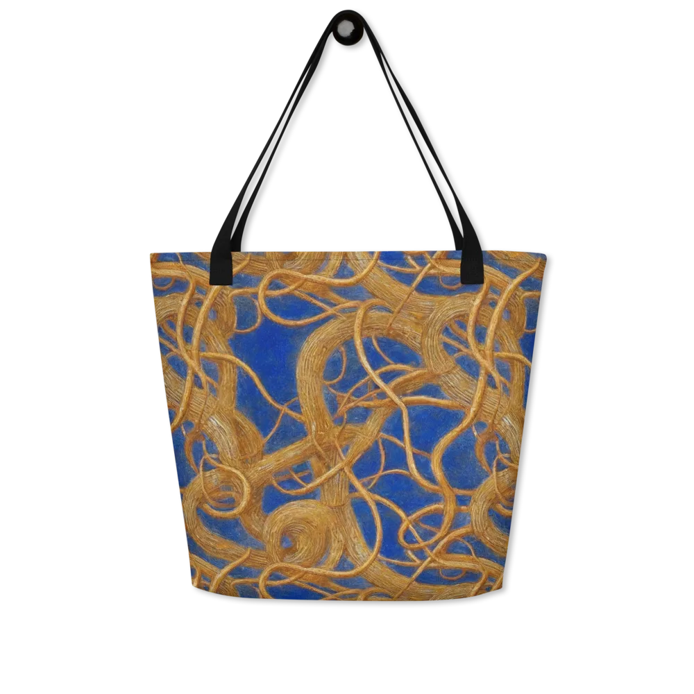 Gilded Tangle on Large Tote Bag W/ Pocket — Front