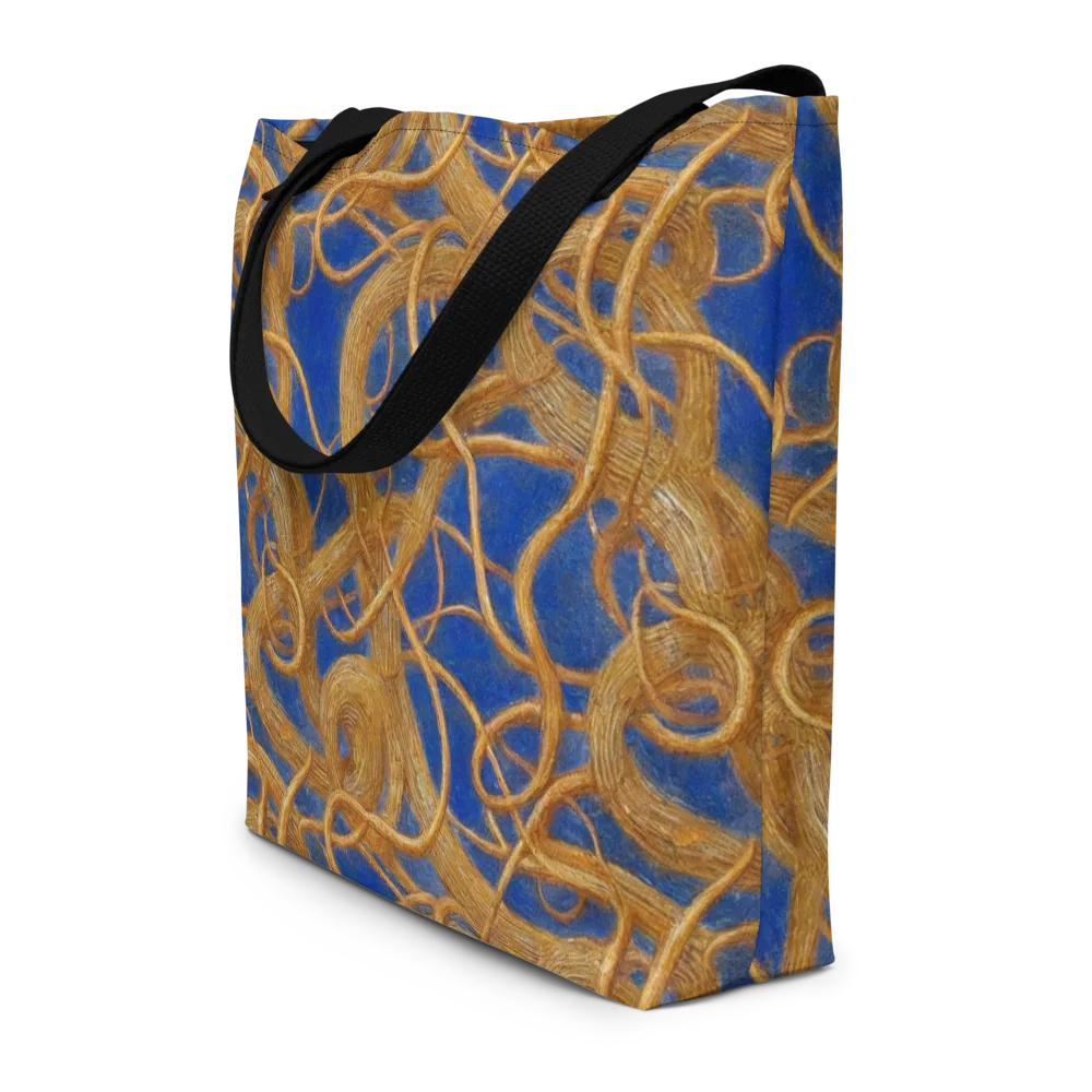 Gilded Tangle on Large Tote Bag W/ Pocket — Front