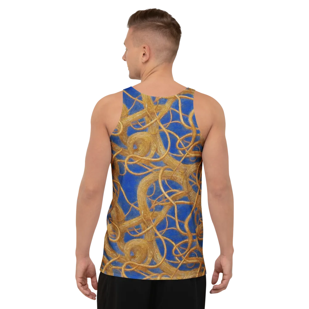 Gilded Tangle on Men's Tank Top — Back