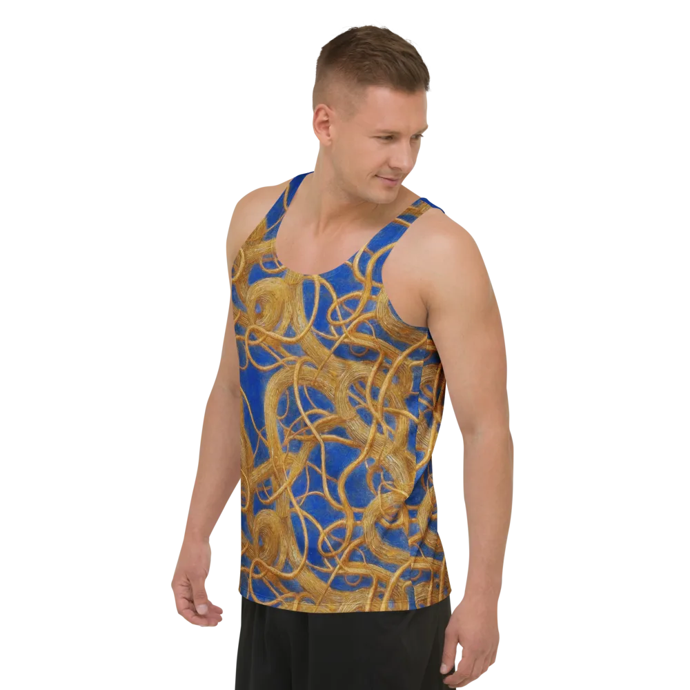 Gilded Tangle on Men's Tank Top — Left Front