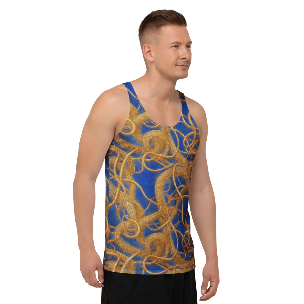 Gilded Tangle on Men's Tank Top — Right Front