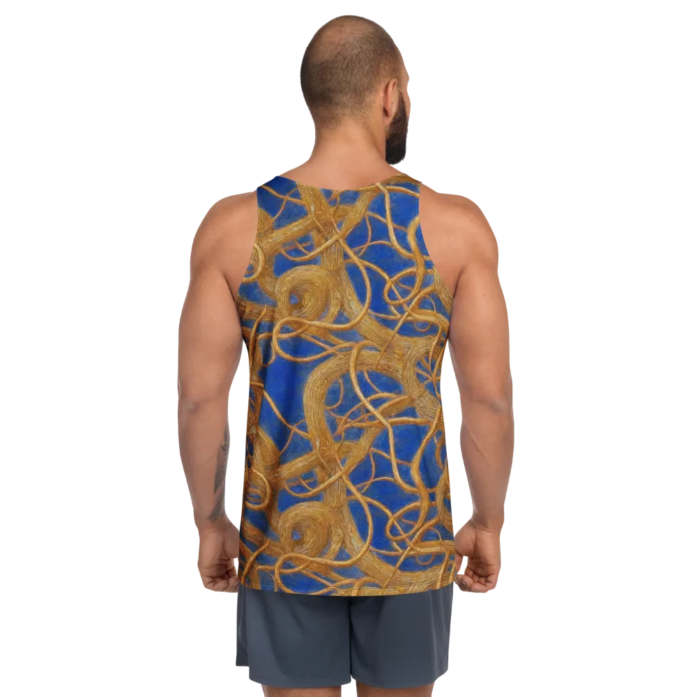 Gilded Tangle on Men's Tank Top — Back