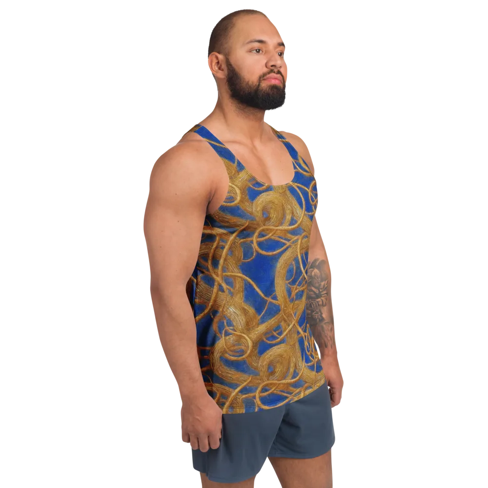 Gilded Tangle on Men's Tank Top — Right Front
