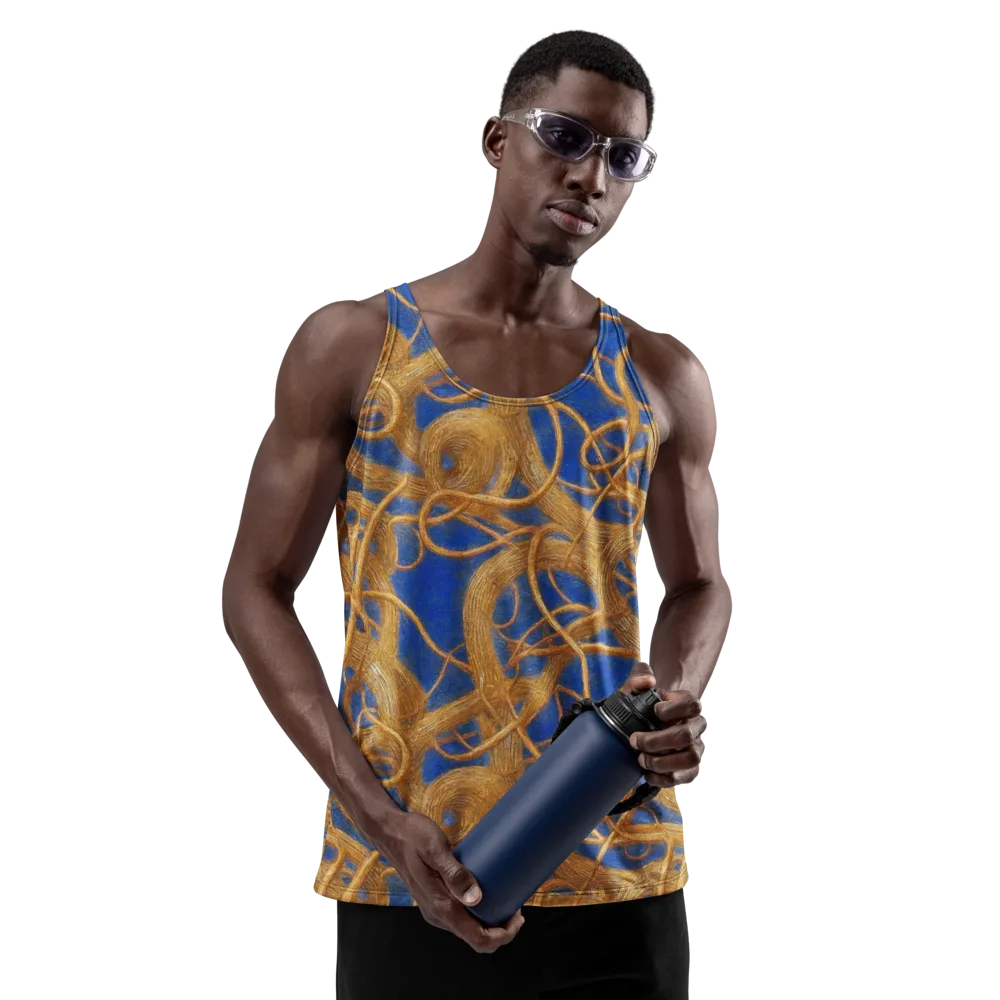 Gilded Tangle on Men's Tank Top — Front