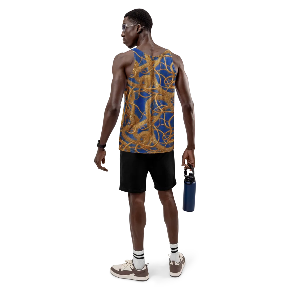 Gilded Tangle on Men's Tank Top — Back