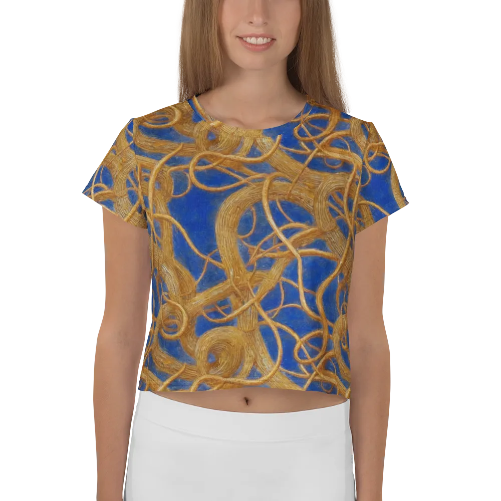 Gilded Tangle on Crop Tee — Front