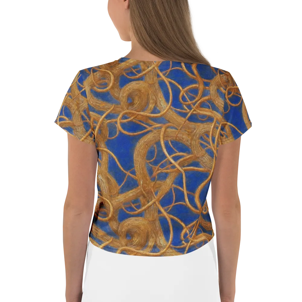 Gilded Tangle on Crop Tee — Back