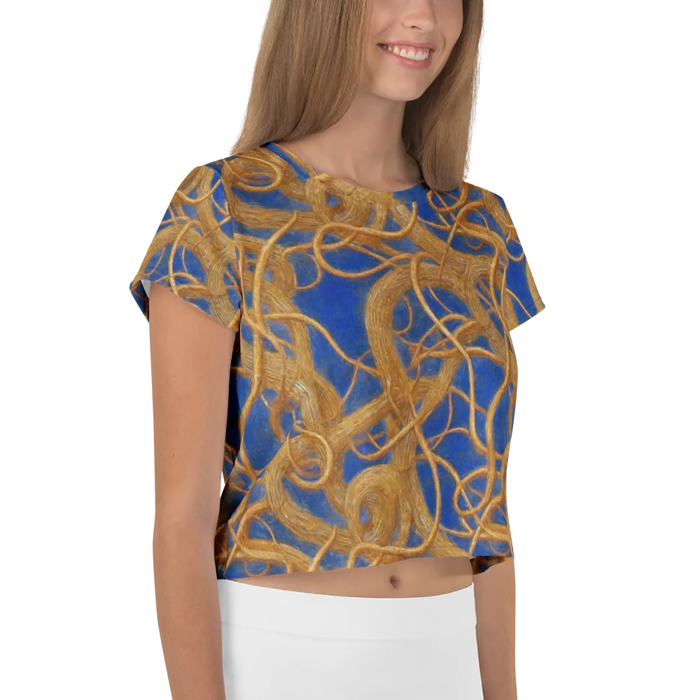 Gilded Tangle on Crop Tee — Right