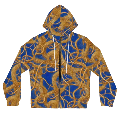 Gilded Tangle on a Women's Full-Zip Hoodie